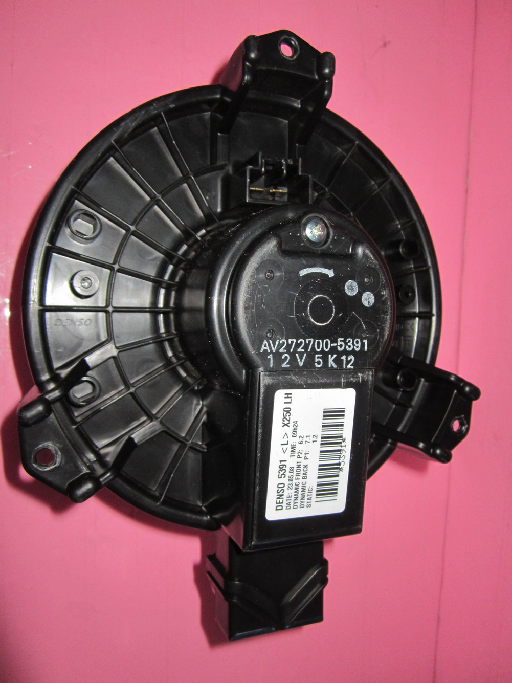 JAGUAR XF HEATER BLOWER FAN MOTOR INTERIOR VENT AV2727005391 Used